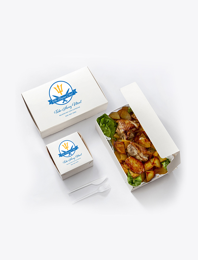 Bajan Chef food packaging